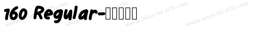 160 Regular字体转换